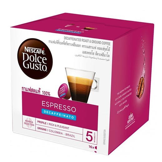 نسكافيه دولتشي غوستو - إسبرسو ديكافيناتو 16قطعه نسكافيه دولتشي غوستو - إسبرسو ديكافيناتو 16قطعه