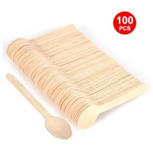 Small wooden spoons for sweets 100 pieces