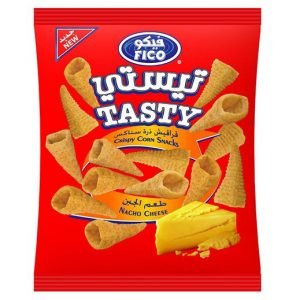 Fico Tasty Crispy Corn Snacks Nacho Cheese 15 g