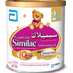 سيميلاك – حليب أطفال مرحلة 2 “توتال كومفورت” (من 6 – 12 شهر ) 360 جرام