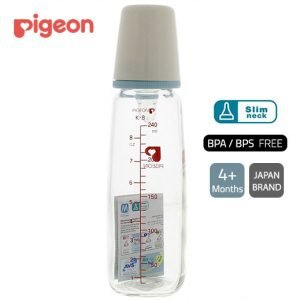 بيجون – رضاعة زجاج برقبة ضيقة انسيابية ومرنة سعة 240 مل