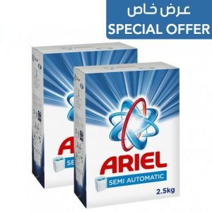Ariel Powder Laundry Detergent, Original Scent 2×2.5kg