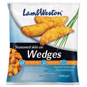 Lamb Weston – Seasoned Potato Wedges Skin On 2.5 kg
