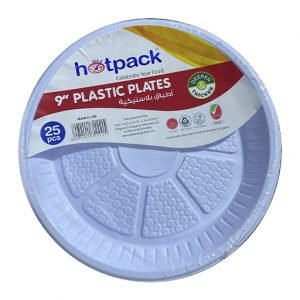هوتباك صحون للاستعمال مرة واحدة – 9 انش – 25 حبة
